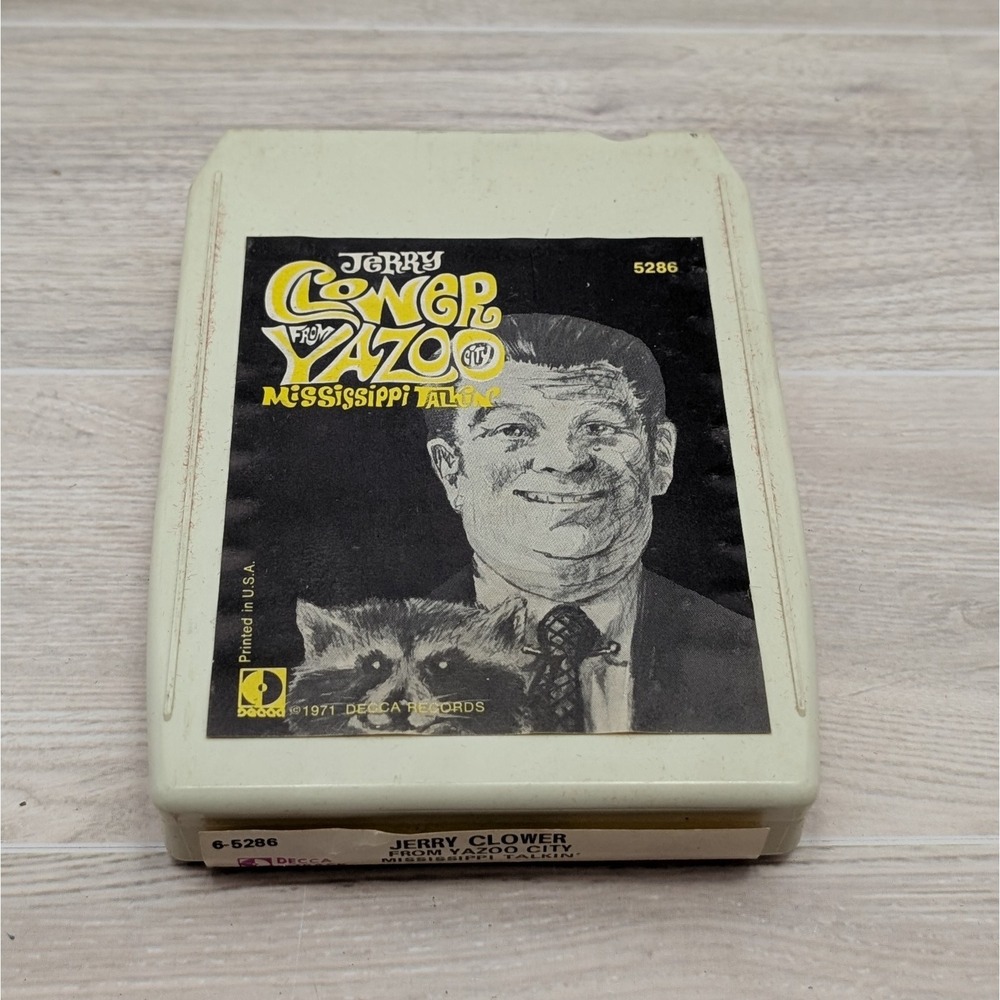 Jerry Clower From Yazoo City Mississippi Talkin 8 Track Tape 1971 Decca Untested